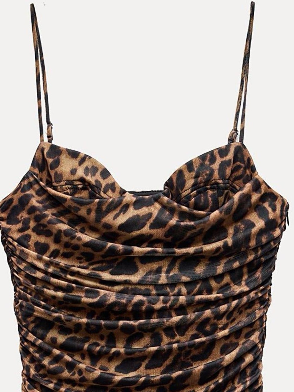 Zara mesh  dress. Leopard